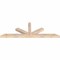 Ekena Millwork Saratoga Smooth Timber Gable Bracket, Douglas Fir, 72"W x 24"H x 3 1/2"D x 3 1/2"F, 8/12 Pitch GBW072X24X0404SAR00SDF - alternate 2